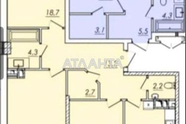 3-rooms apartment apartment by the address st. Ovidiopolskaya dor (area 89,2 m²) - Atlanta.ua - photo 8