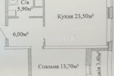1-кімнатна квартира за адресою вул. Варненська (площа 50,8 м²) - Atlanta.ua - фото 7