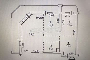 2-rooms apartment apartment by the address st. Genuezskaya (area 76 m²) - Atlanta.ua - photo 18