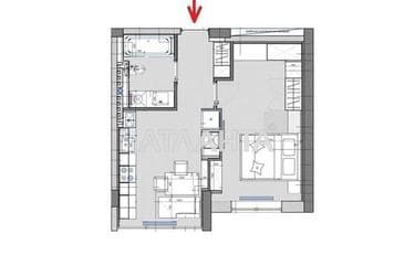 1-room apartment apartment by the address st. Nebesnoy Sotni pr Zhukova marsh pr Leninskoy iskry pr (area 39,3 m²) - Atlanta.ua - photo 13