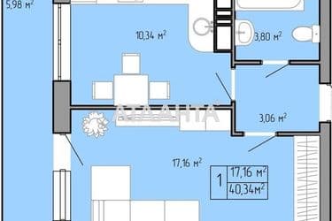 1-комнатная квартира по адресу ул. Пишоновская (площадь 40 м²) - Atlanta.ua - фото 6