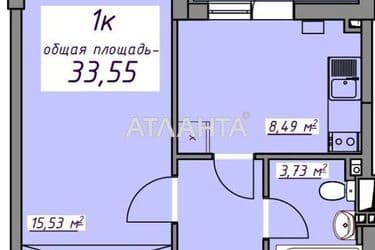 1-room apartment apartment by the address st. Massiv 10 (area 33,5 m²) - Atlanta.ua - photo 13