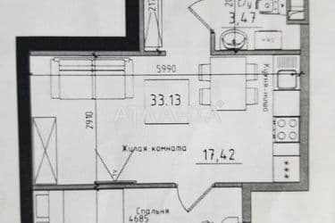 1-room apartment apartment by the address st. 7 km ovidiopolskoy dor (area 33,1 m²) - Atlanta.ua - photo 10