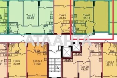 1-кімнатна квартира за адресою 7 км Овідіопольської дор. (площа 44,2 м²) - Atlanta.ua - фото 7