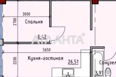 1-комнатная квартира по адресу ул. Софиевская (площадь 42,2 м²) - Atlanta.ua - фото 6