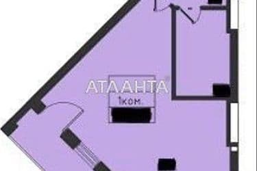 1-room apartment apartment by the address st. Dacha Kovalevskogo Amundsena (area 47 m²) - Atlanta.ua - photo 8