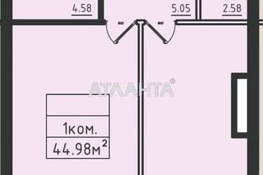 1-кімнатна квартира за адресою вул. Дача Ковалевського (площа 45,5 м²) - Atlanta.ua - фото 11