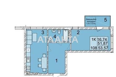 1-кімнатна квартира за адресою вул. Весняна (площа 52 м²) - Atlanta.ua - фото 17