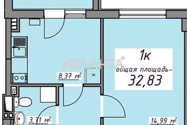 1-комнатная квартира по адресу ул. Массив 10 (площадь 32,7 м²) - Atlanta.ua - фото 13