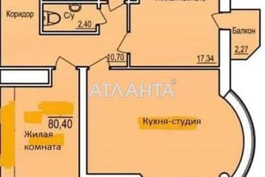 2-кімнатна квартира за адресою Фонтанська дор. (площа 80,4 м²) - Atlanta.ua - фото 15