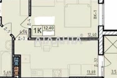 1-кімнатна квартира за адресою вул. Вільямса ак. (площа 40,5 м²) - Atlanta.ua - фото 21