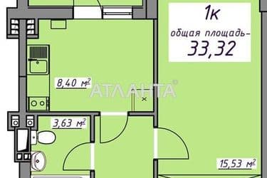 1-кімнатна квартира за адресою вул. Масив 10 (площа 33,3 м²) - Atlanta.ua - фото 14