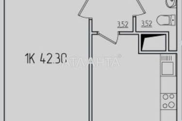 1-кімнатна квартира за адресою вул. Перлинна (площа 42,3 м²) - Atlanta.ua - фото 20