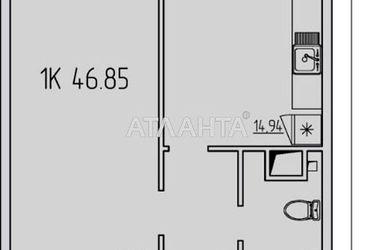 1-кімнатна квартира за адресою вул. Перлинна (площа 47 м²) - Atlanta.ua - фото 20