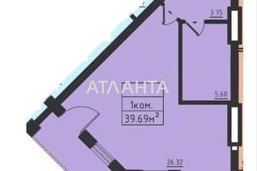 1-room apartment apartment by the address st. Dacha Kovalevskogo Amundsena (area 40 m²) - Atlanta.ua - photo 7