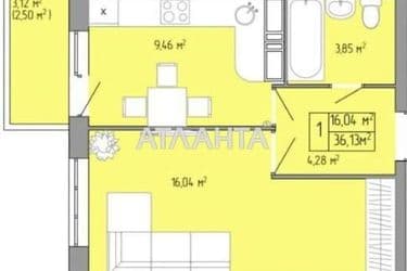 1-кімнатна квартира за адресою вул. Пішонівська (площа 36,1 м²) - Atlanta.ua - фото 7