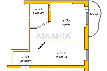 1-кімнатна квартира за адресою вул. Вільямса ак. (площа 45,4 м²) - Atlanta.ua - фото 24