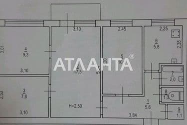 Многокомнатная квартира по адресу Небесной Сотни пр. (площадь 61,3 м²) - Atlanta.ua - фото 24