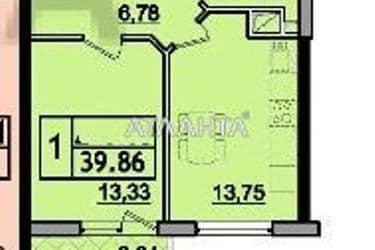 1-комнатная квартира по адресу ул. Сахарова (площадь 40 м²) - Atlanta.ua - фото 32