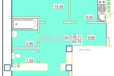 2-rooms apartment apartment by the address st. Tsvetaeva gen (area 62 m²) - Atlanta.ua - photo 30