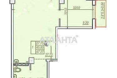 1-room apartment apartment by the address st. Shevchenko pr (area 47,7 m²) - Atlanta.ua - photo 34