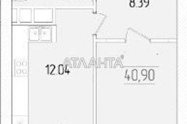 1-кімнатна квартира за адресою вул. Краснова (площа 40,9 м²) - Atlanta.ua - фото 9