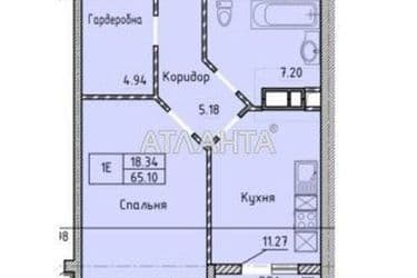 1-комнатная квартира по адресу Шевченко пр. (площадь 67,1 м²) - Atlanta.ua - фото 13