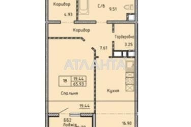 1-кімнатна квартира за адресою вул. Проспект Шевченка (площа 67,1 м²) - фото 20 1-кімнатна квартира за адресою вул. Проспект Шевченка (площа 67,1 м²) - Atlanta.ua - фото 20