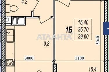 1-кімнатна квартира за адресою вул. Прохорівська (площа 39,6 м²) - Atlanta.ua - фото 22