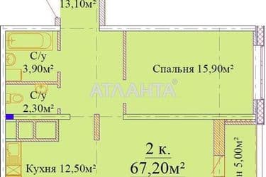 2-rooms apartment apartment by the address st. Varnenskaya (area 67,2 m²) - Atlanta.ua - photo 22