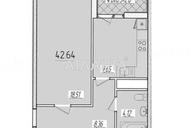 1-кімнатна квартира за адресою вул. Краснова (площа 40,6 м²) - Atlanta.ua - фото 7