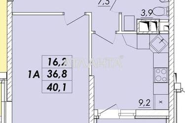 1-room apartment apartment by the address st. Ovidiopolskaya dor (area 40,1 m²) - Atlanta.ua - photo 6