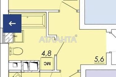 1-room apartment apartment by the address st. Ovidiopolskaya dor (area 43,2 m²) - Atlanta.ua - photo 12