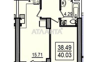 1-room apartment apartment by the address st. Dacha kovalevskogo Amundsena (area 40 m²) - Atlanta.ua - photo 9