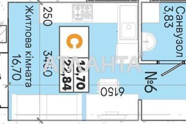 1-кімнатна квартира за адресою вул. Слобідська (площа 20,5 м²) - Atlanta.ua - фото 5