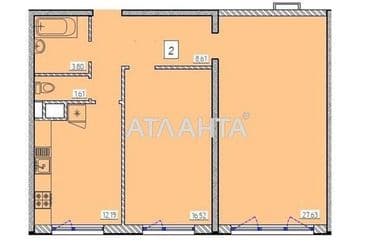 2-rooms apartment apartment by the address st. Zhemchuzhnaya (area 69,7 m²) - Atlanta.ua - photo 9