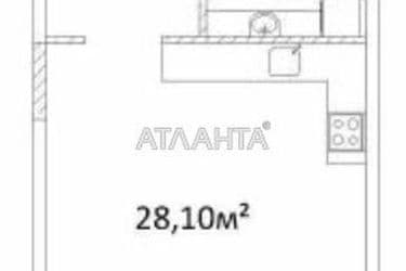 1-комнатная квартира по адресу Гагарина пр. (площадь 44 м²) - Atlanta.ua - фото 8