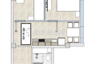 2-rooms apartment apartment by the address st. Tsvetaeva gen (area 46 m²) - Atlanta.ua - photo 33