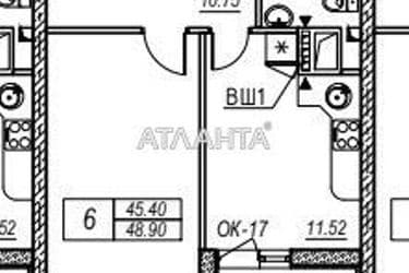 1-кімнатна квартира за адресою Середньофонтанський пров. (площа 48,9 м²) - Atlanta.ua - фото 10