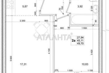 2-кімнатна квартира за адресою вул. Лісова (площа 50 м²) - Atlanta.ua - фото 16