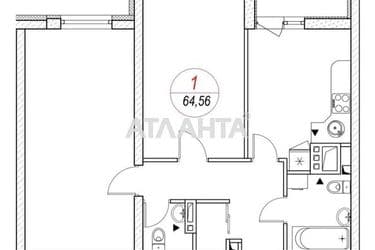 2-комнатная квартира по адресу ул. Среднефонтанская (площадь 65,5 м²) - Atlanta.ua - фото 22