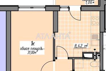 1-room apartment apartment by the address st. Vorobeva ak (area 31 m²) - Atlanta.ua - photo 22