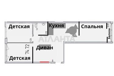 3-кімнатна квартира за адресою вул. Перлинна (площа 75 м²) - Atlanta.ua - фото 54