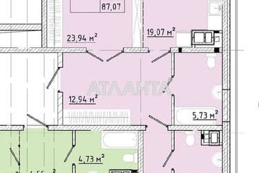 2-кімнатна квартира за адресою вул. Франка Івана (площа 83,9 м²) - Atlanta.ua - фото 13