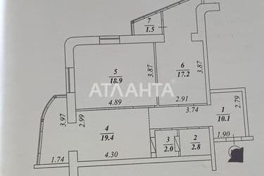 2-rooms apartment apartment by the address st. Marselskaya (area 74 m²) - Atlanta.ua - photo 37
