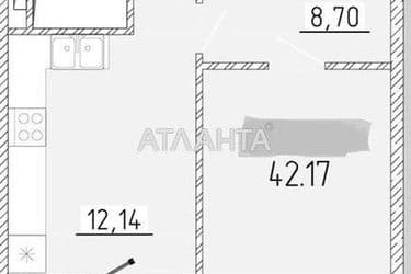 1-кімнатна квартира за адресою вул. Краснова (площа 42,2 м²) - Atlanta.ua - фото 8