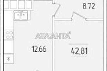 1-кімнатна квартира за адресою вул. Краснова (площа 42,8 м²) - Atlanta.ua - фото 8