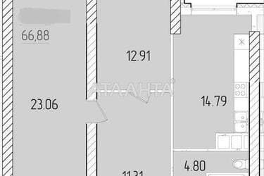 2-кімнатна квартира за адресою вул. Краснова (площа 66,9 м²) - Atlanta.ua - фото 10