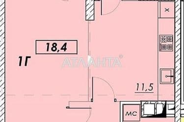 1-кімнатна квартира за адресою вул. Прохорівська (площа 40,6 м²) - Atlanta.ua - фото 13