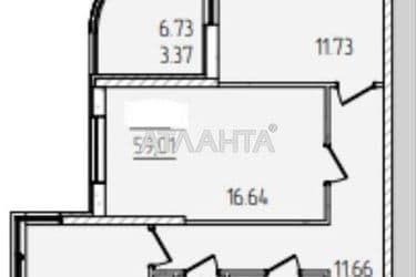 2-кімнатна квартира за адресою вул. Краснова (площа 59,0 м²) - Atlanta.ua - фото 13